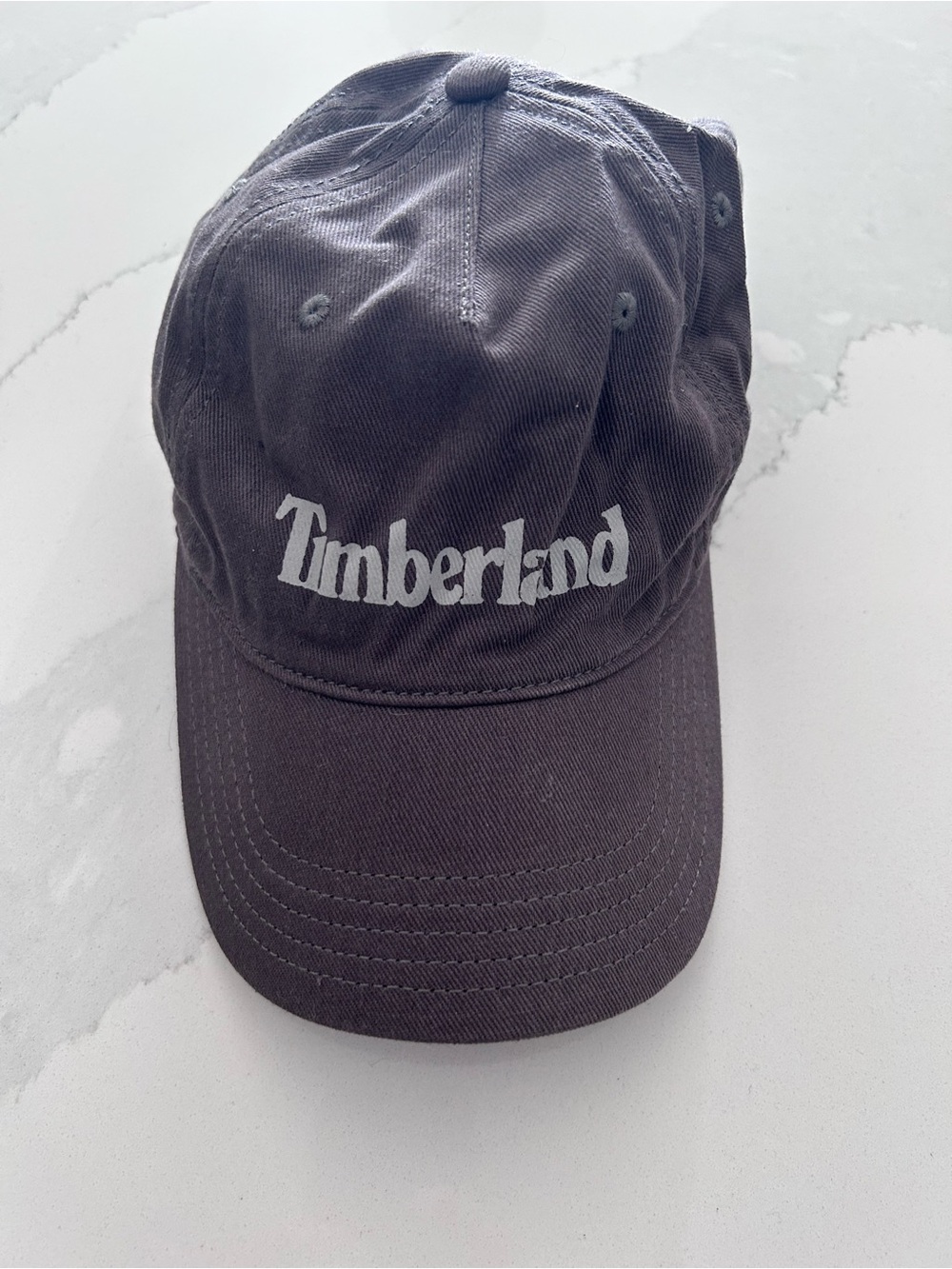 Timberland Dark Gray Logo Baseball Cap